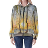 Women's Lightweight Sunset Zip Hoodie