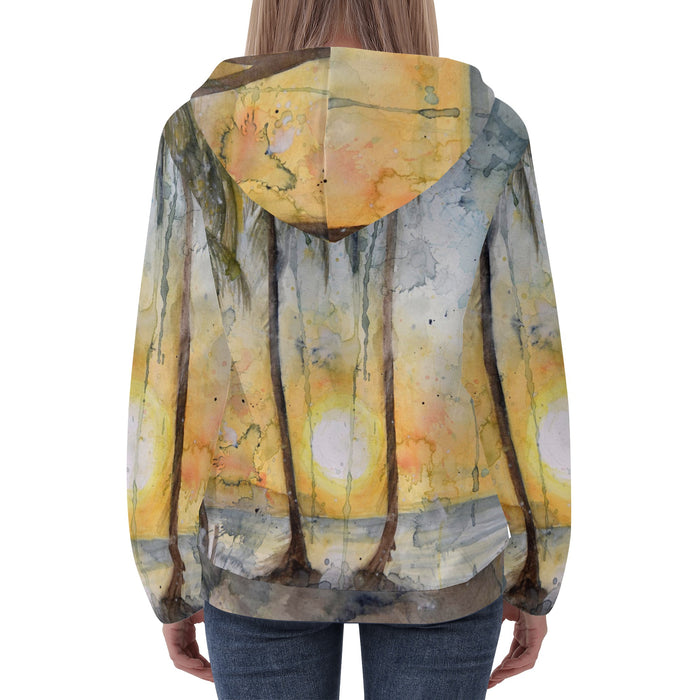 Women's Lightweight Sunset Zip Hoodie
