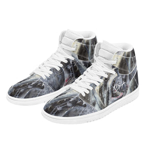 Women's Shark High Top Skateboard Shoes