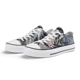 Men's Shark Low Top Canvas Shoes
