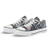 Women's Shark Low Top Canvas Shoes