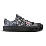 Men's Shark Low Top Canvas Shoes