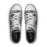 Men's Shark Low Top Canvas Shoes