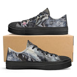 Women's Shark Low Top Canvas Shoes