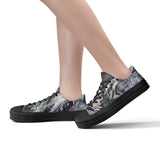 Women's Shark Low Top Canvas Shoes