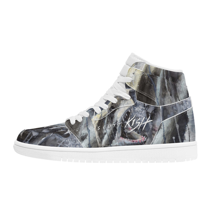 Women's Shark High Top Skateboard Shoes
