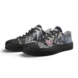 Men's Shark Low Top Canvas Shoes
