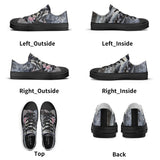 Men's Shark Low Top Canvas Shoes