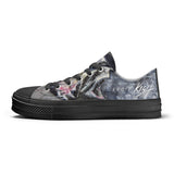 Men's Shark Low Top Canvas Shoes
