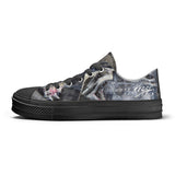 Women's Shark Low Top Canvas Shoes