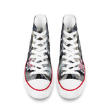 Women's Shark High Top Canvas Shoes