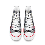 Men's Shark High Top Canvas Shoes