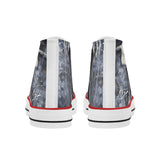 Women's Shark High Top Canvas Shoes