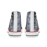 Men's Shark High Top Canvas Shoes