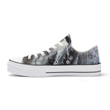 Men's Shark Low Top Canvas Shoes