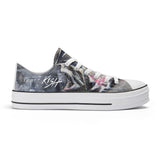 Men's Shark Low Top Canvas Shoes