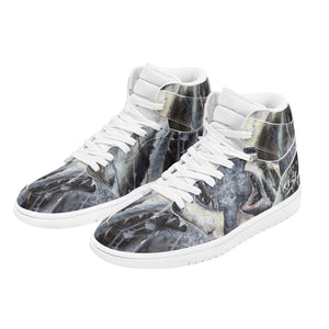 Men's Shark High Top Skateboard Shoes