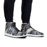 Men's Shark High Top Leather Shoes