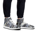 Men's Shark High Top Leather Shoes
