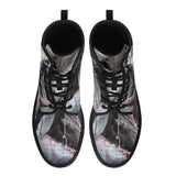 Women's Shark Leather Combat Boots