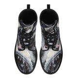 Men's Shark Leather Combat Boots