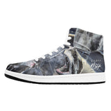 Men's Shark High Top Leather Shoes