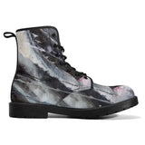 Women's Shark Leather Combat Boots