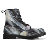 Men's Shark Leather Combat Boots