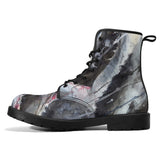 Women's Shark Leather Combat Boots