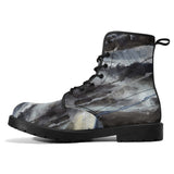 Men's Shark Leather Combat Boots