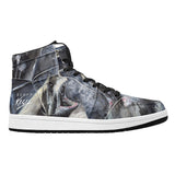 Men's Shark High Top Leather Shoes
