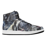 Women's Shark High Top Leather Shoes