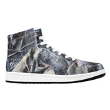 Men's Shark High Top Leather Shoes