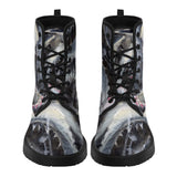 Men's Shark Leather Combat Boots