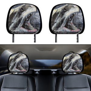 Shark Car Headrest Covers