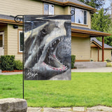 Shark Garden Flag