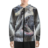 Youth Shark Zip Hoodie