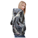 Women's Shark Zip Hoodie