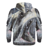 Men's Shark Zip Hoodie