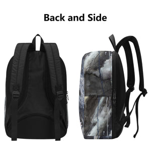 shark backpack - side view