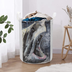 laundry basket with shark