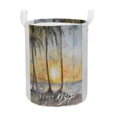 tropical laundry basket by Scott Kish