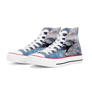 dolphin high top shoes by Scott Kish