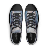 Men's Low Top Canvas Shoes - Dolphin Design
