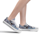 sneakers with dolphin design