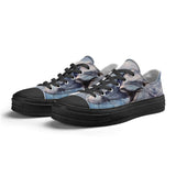 Women's Low Top Canvas Shoes - Dolphin Design