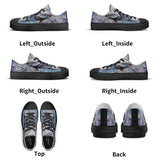 Women's Low Top Canvas Shoes - Dolphin Design