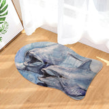 dolphin fish shaped rug