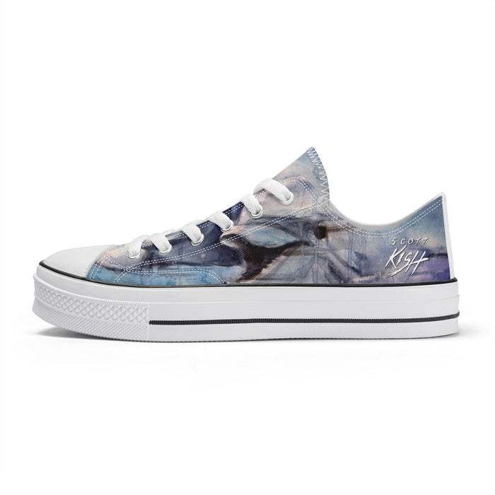 Scott Kish men's dolphin canvas shoes