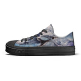 Women's Low Top Canvas Shoes - Dolphin Design